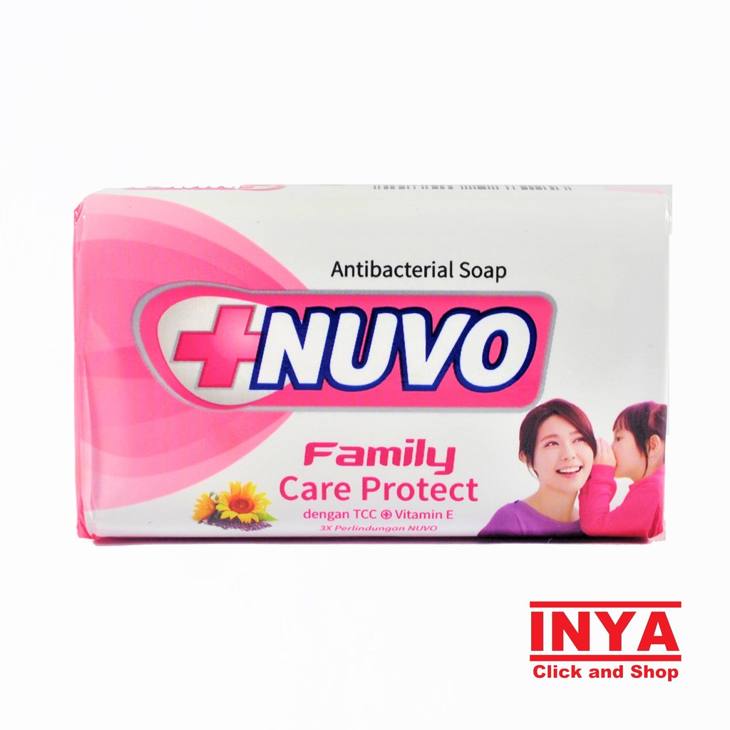 NUVO FAMILY CARE PROTECT ANTIBACTERIAL SOAP 76gr - Sabun Batang