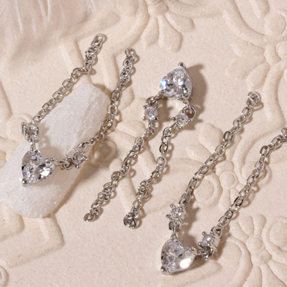 Mxbeauty Paku Charms Bulan Fashion Hiasan Kuku Nail Rhinestones Salon Kuku Manikur Aksesoris Nail Art Perhiasan