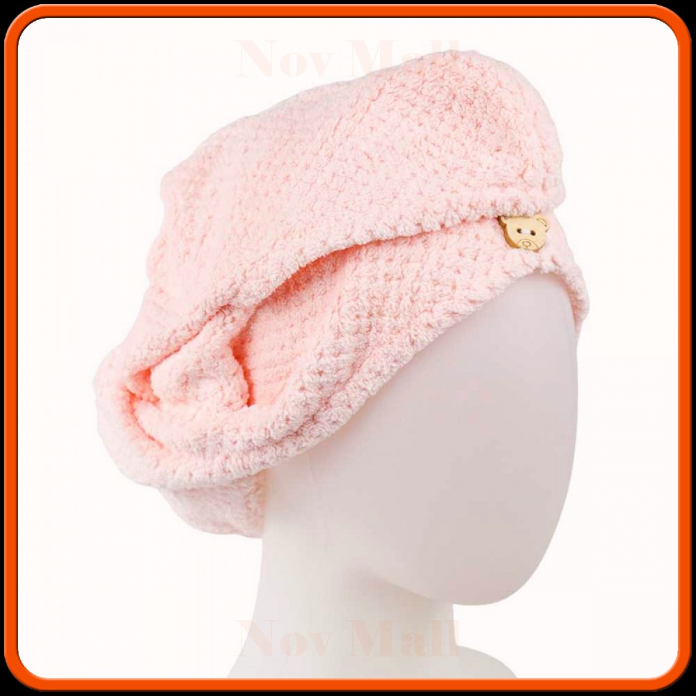 Handuk Pengering Rambut Kepala Hair Wrap Drying Towel - FO60