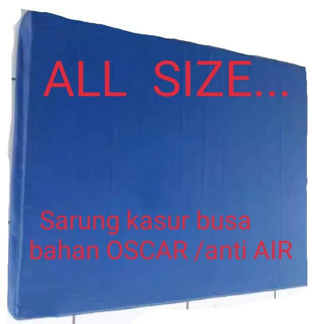 Cover/Sarung kasur busa resleting bahan waterproof oscar/anti air tebal 25&amp;30cm