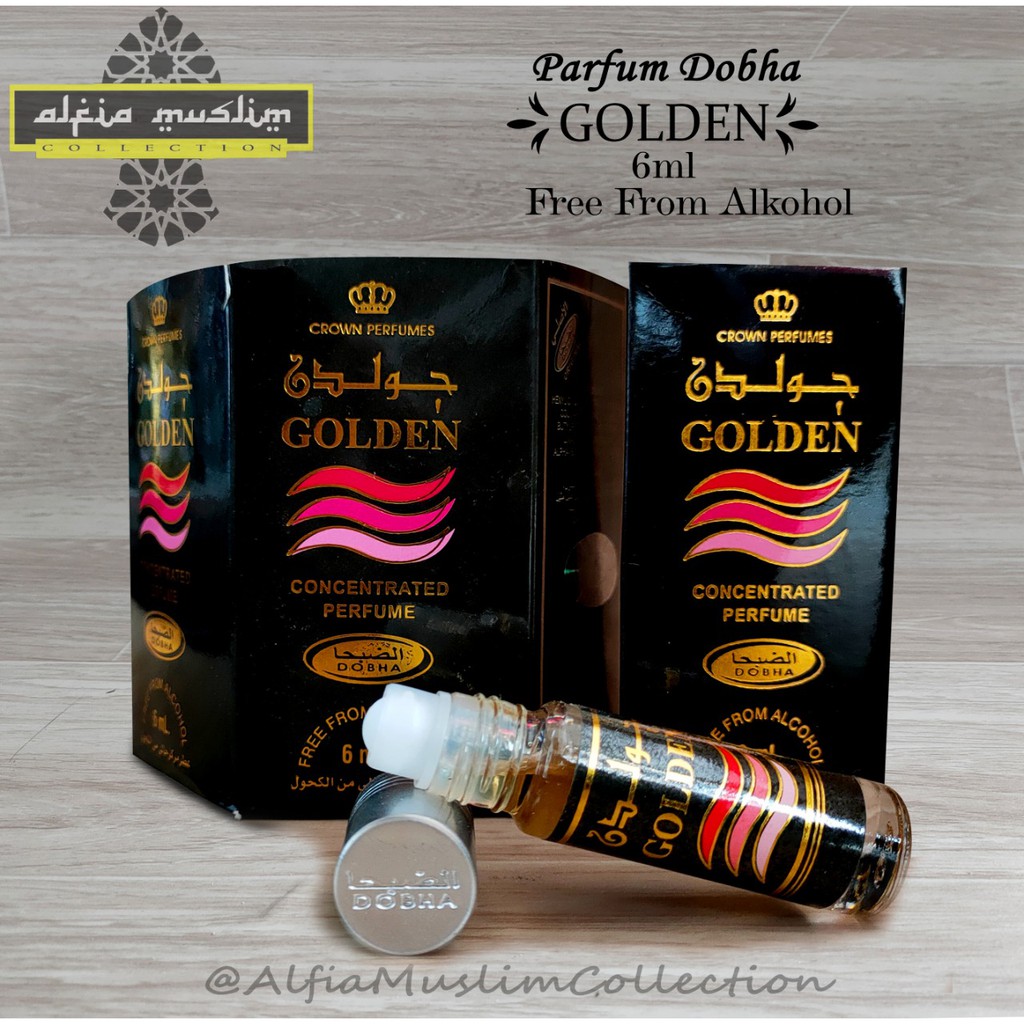 Parfum Dobha Golden 6 Ml 1 Bok Isi 6 Pcs