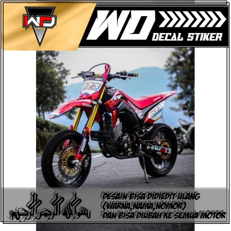 Decal Sticker CRF 150L Full Chrome Hologram/Pelangi (Dtracker, KLX BF 150, KLX S, CRF) 01