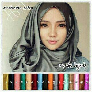 Pashmina Saten / Pasmina Saten / Pashmina Satin / Jilbab Pasmina Satin
