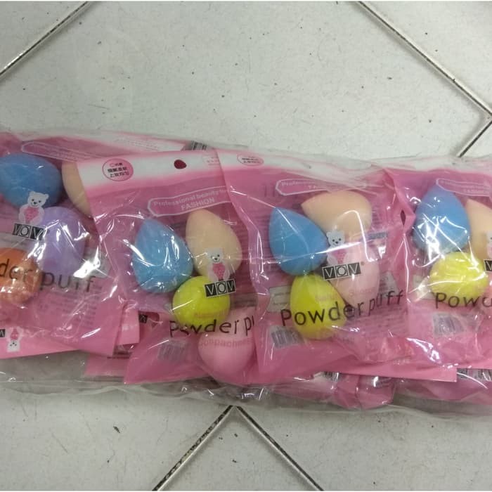 [IMPORT] - 4in1 Sponge Bedak Beauty Blender Tear Drop VOV