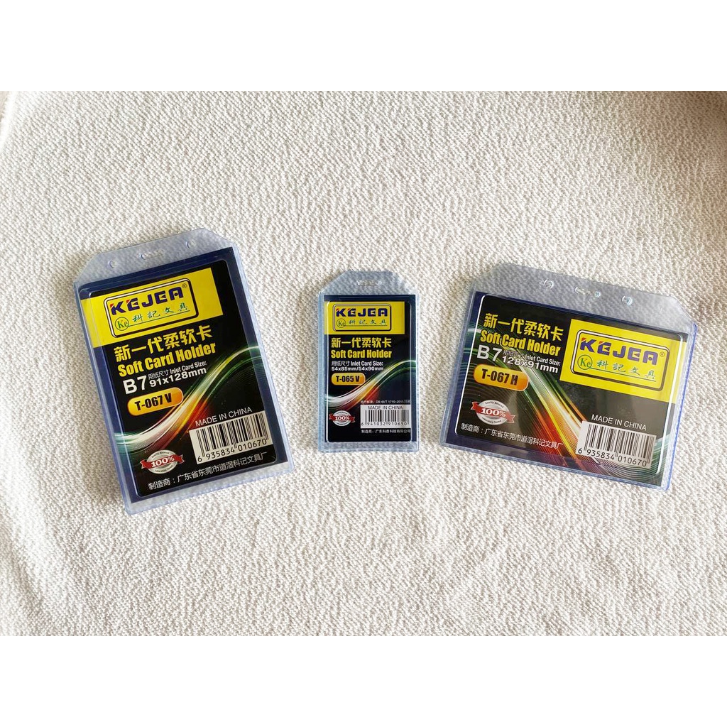 

Name Card ID Card Holder tebal vertikal horizontal polos transparan