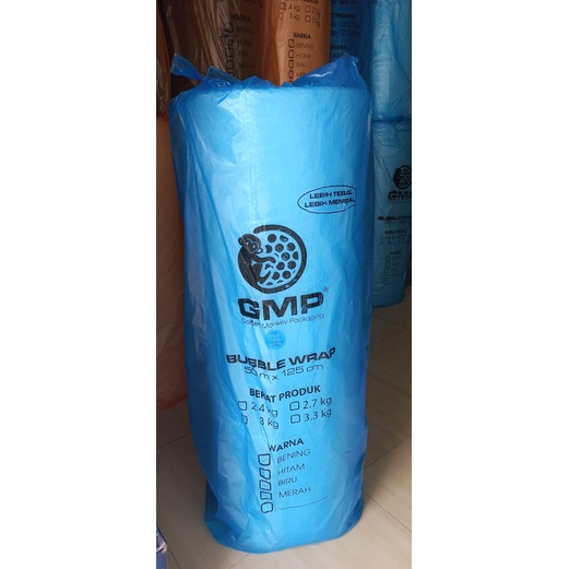 

BUBBLE WRAP GMP 2,6KG WARNA HITAM DAN PUTIH BUNGKUS BIRU