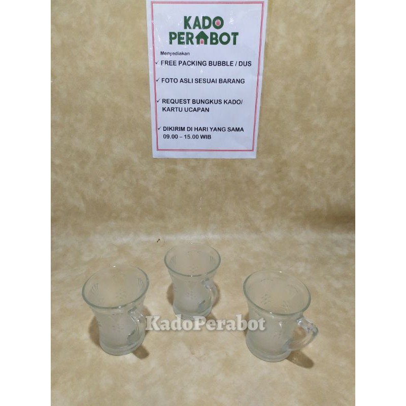 Gelas kopi mekar bintik - gelas cangkir motif unik - gelas kopi cantik