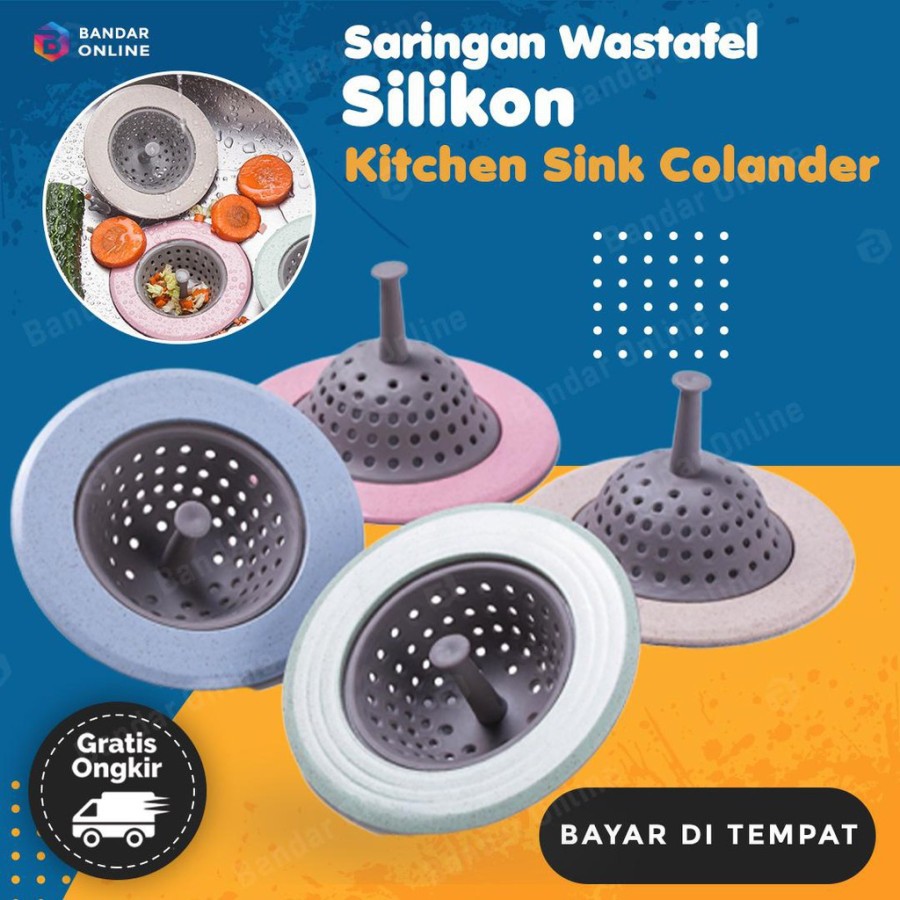 Saringan Westafel Portable - Filter Silicone Sink /Penyaring Wastafel