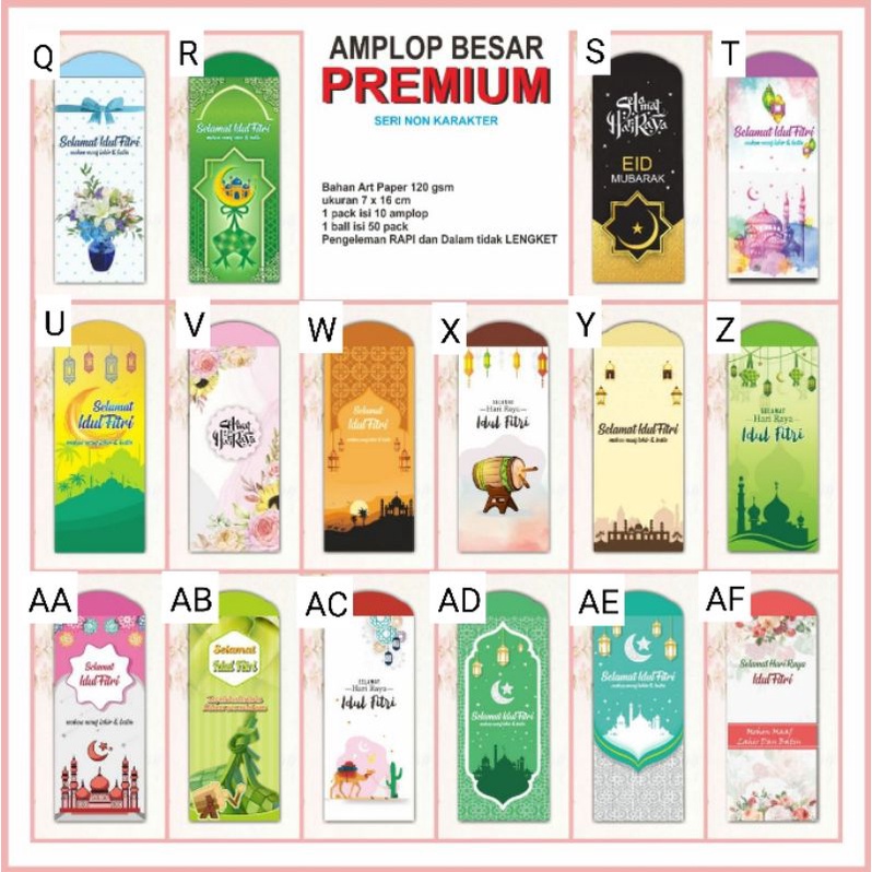 

AMPLOP ANGPAU THR LEBARAN IDUL FITRI BESAR LEMBAR MIX MOTIF SNACK LUCU
