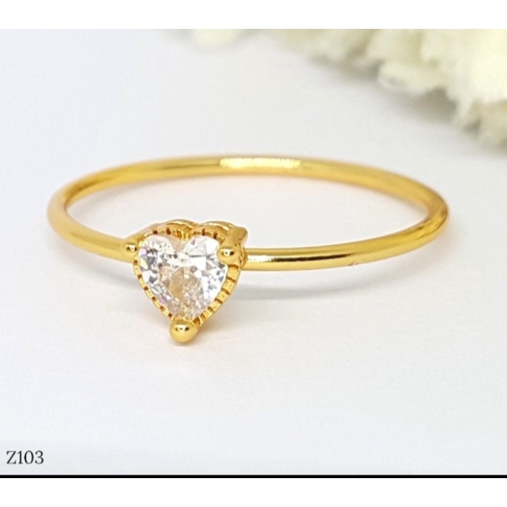 (RS)Cincin Xuping  - Perhiasan Lapis Emas 18K-Z103