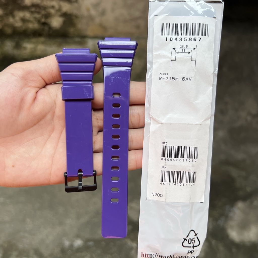Strap tali jam tangan casio W-215H 6A original band W 215H