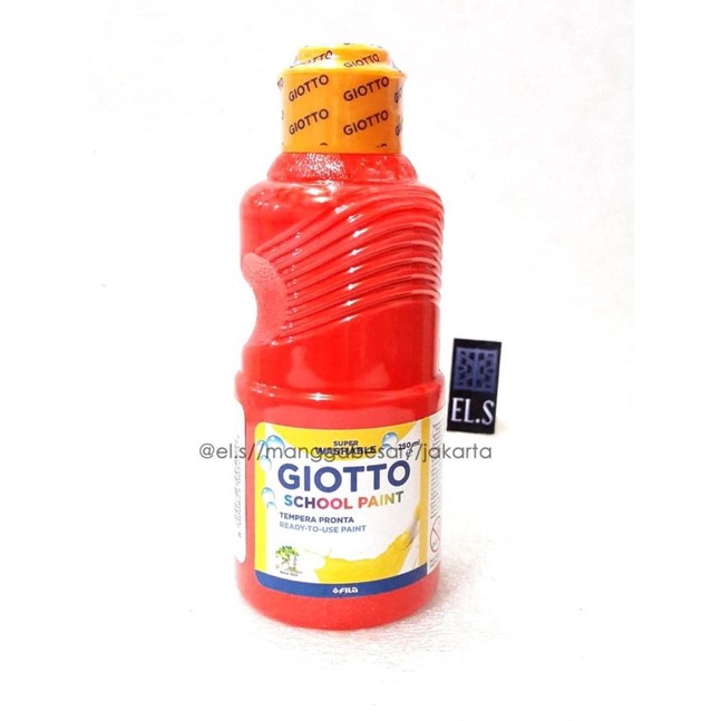 

❀ Giotto School Paint Scarlet Red 250 ml ( Cat ) ♞