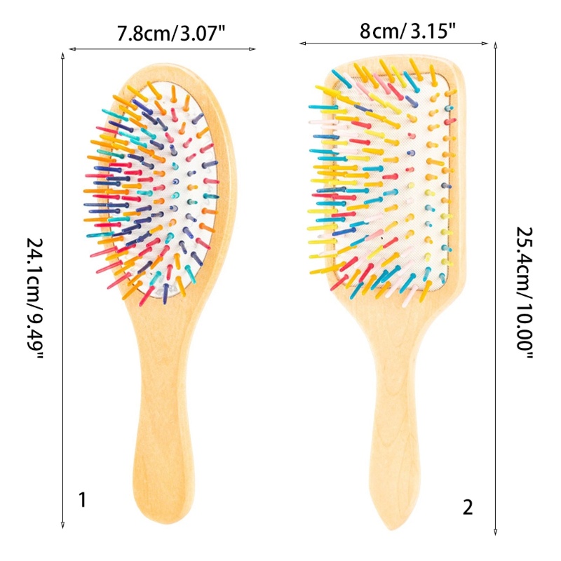 Zzz Sisir Rambut Anti Statis Bahan Kayu Untuk Profesional