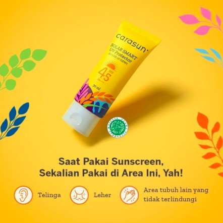 CARASUN Solar Smart UV Protector SPF45 8ml Sachet / 30ml / 70ml | Sunscreen Sunblock