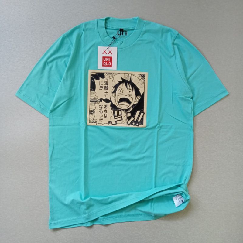 Kaos Uniqlo Pria T Shirt Baju Premium Logo Onepiace Print With Tag-4