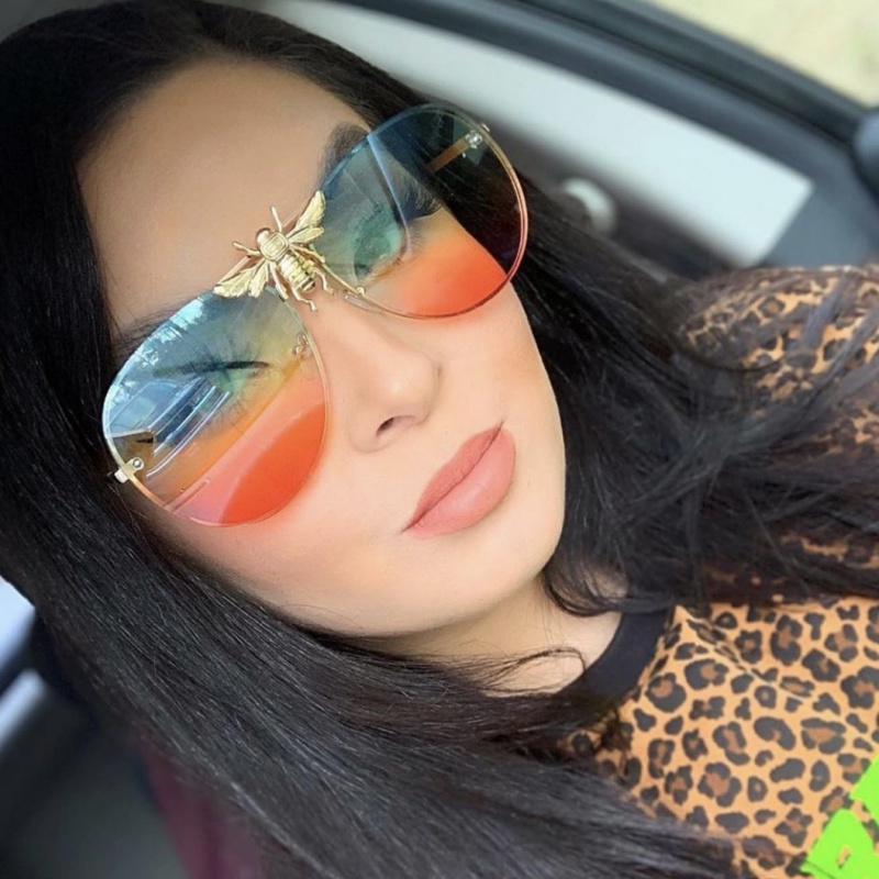 Kacamata Hitam Aviator Bahan Metal Gaya Retro Untuk Pria Dan Wanita