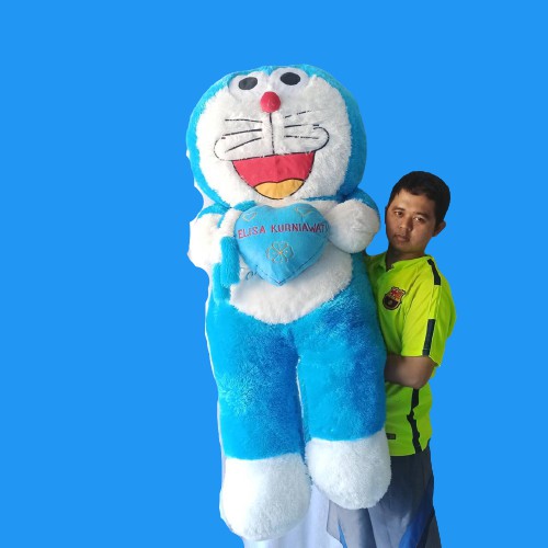 TERMURAH Doraemon berdiri bulu rasfur super jumbo 1,5m