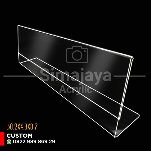 

papan nama acrylic/sign holder jm008