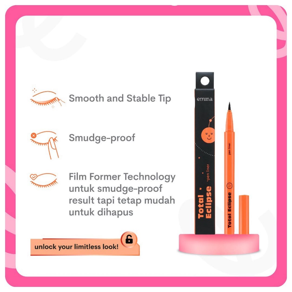 Emina Total Eclipse Pen Liner 1ml