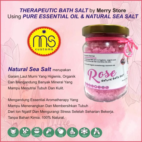 GARAM MANDI PLUS VIT. E + REMPAH REMPAH /GARAM AROMATERAPI/BATH SALT NATURAL/GARAM RENDAM MANDI SPA 