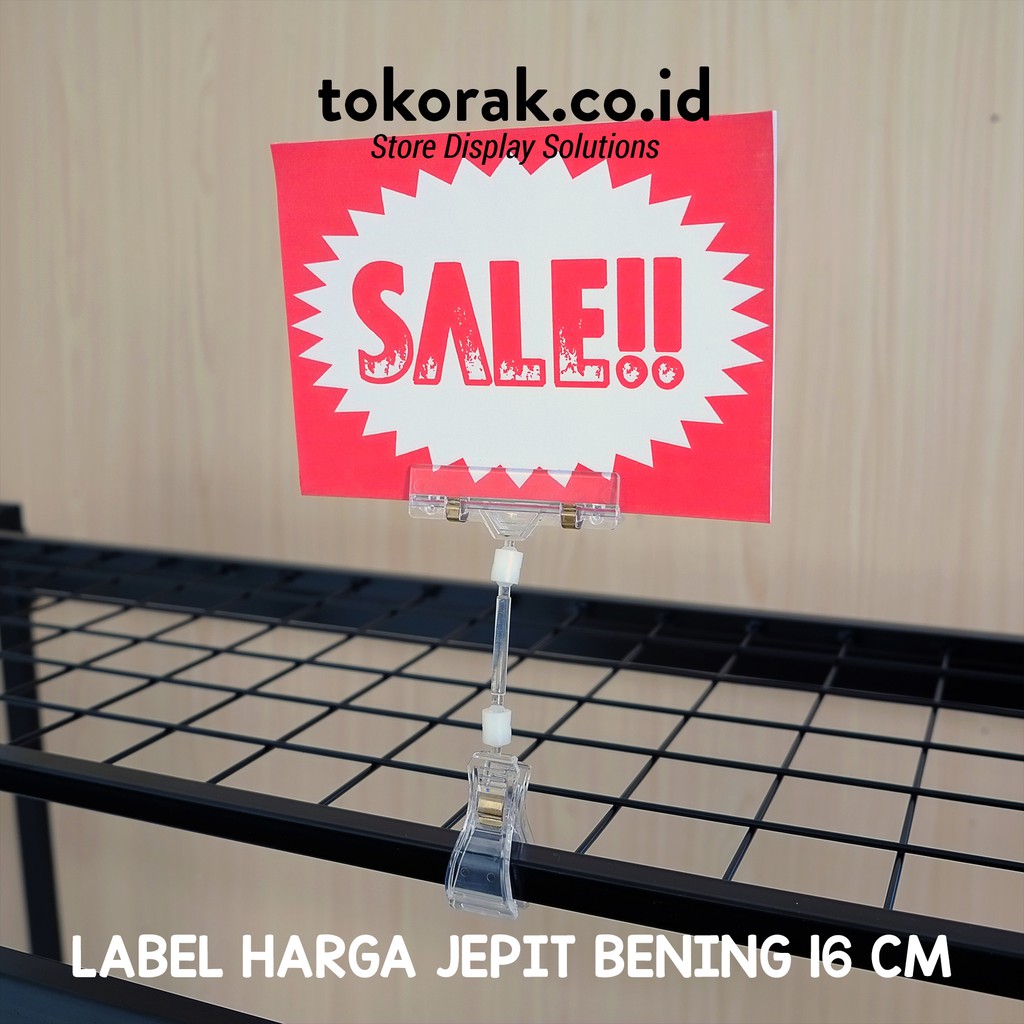 PRICE TAG LABEL HARGA JEMPOL JEPIT BENING 16CM / 5 PCS