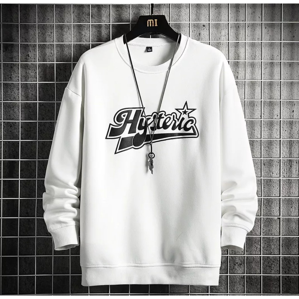 Sweater Crewneck pria/wanita GOOD termurah /bahan fleece lembut dan tebal Suwiter Sewiter Sweter Swater Suiter Switer Switter Jaket Distro Keren Terbaru Kekinian Remaja Dewasa Anime Korea-motif 1