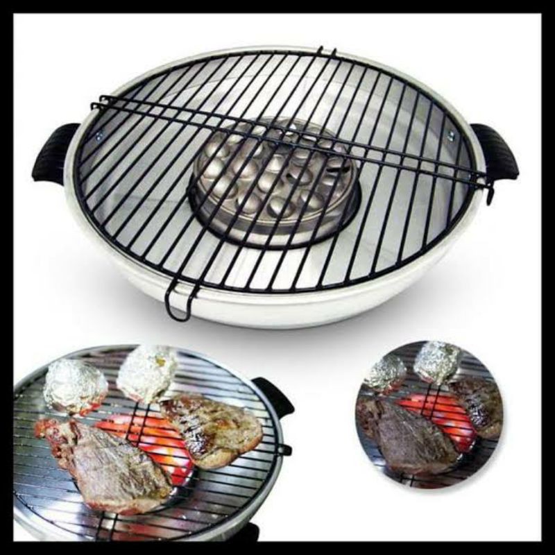 Panggangan Bulat Fancy Grill Alat Panggang Putar roaster Grill Pemanggang Sate