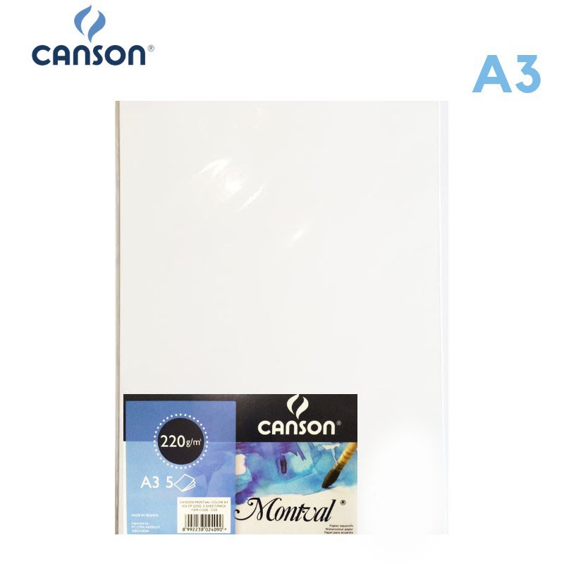 

Canson Montval 200 Gsm / Kertas Gambar Cat Air Watercolor Paper