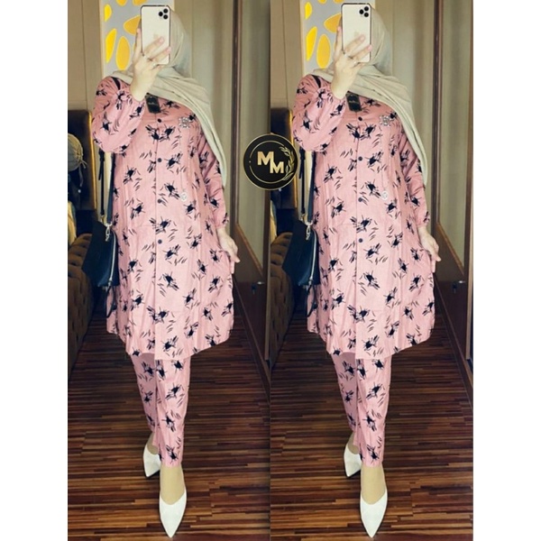 one set long tunik+celana