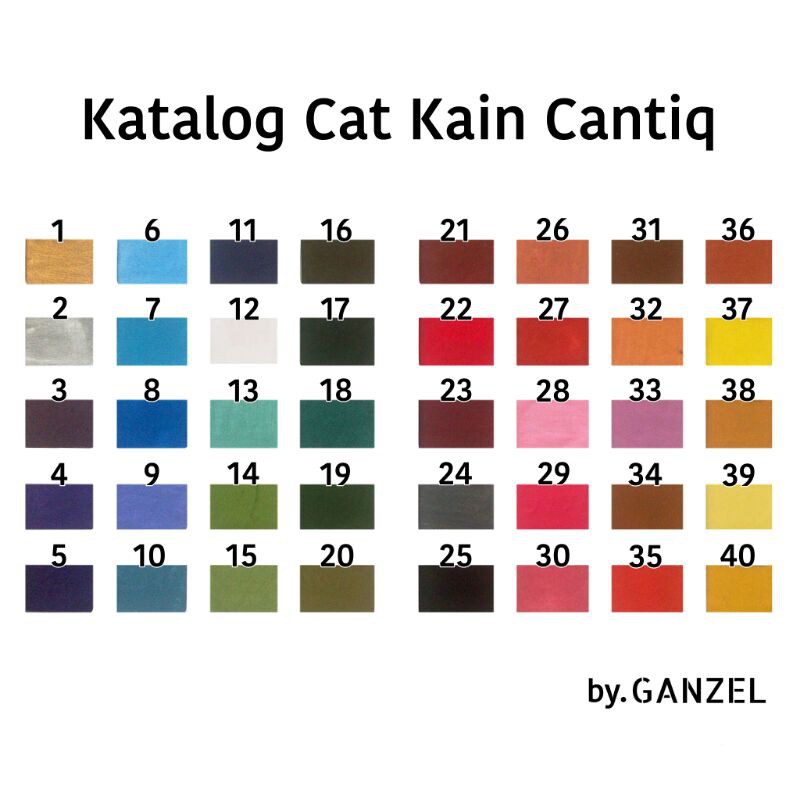Cat Kain Cantiq 10ml grosir waterproof tahan lama Cat Kain Cantiq 10ml grosir waterproof tahan lama