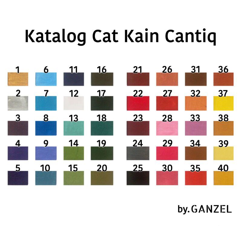  Cat  Kain  Cantiq 10ml grosir waterproof tahan lama 