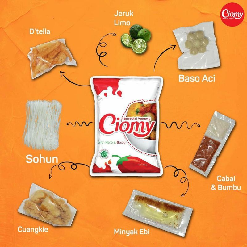 

Ciomy Baso Aci Sachet Mie/Soun Instan Non MSG