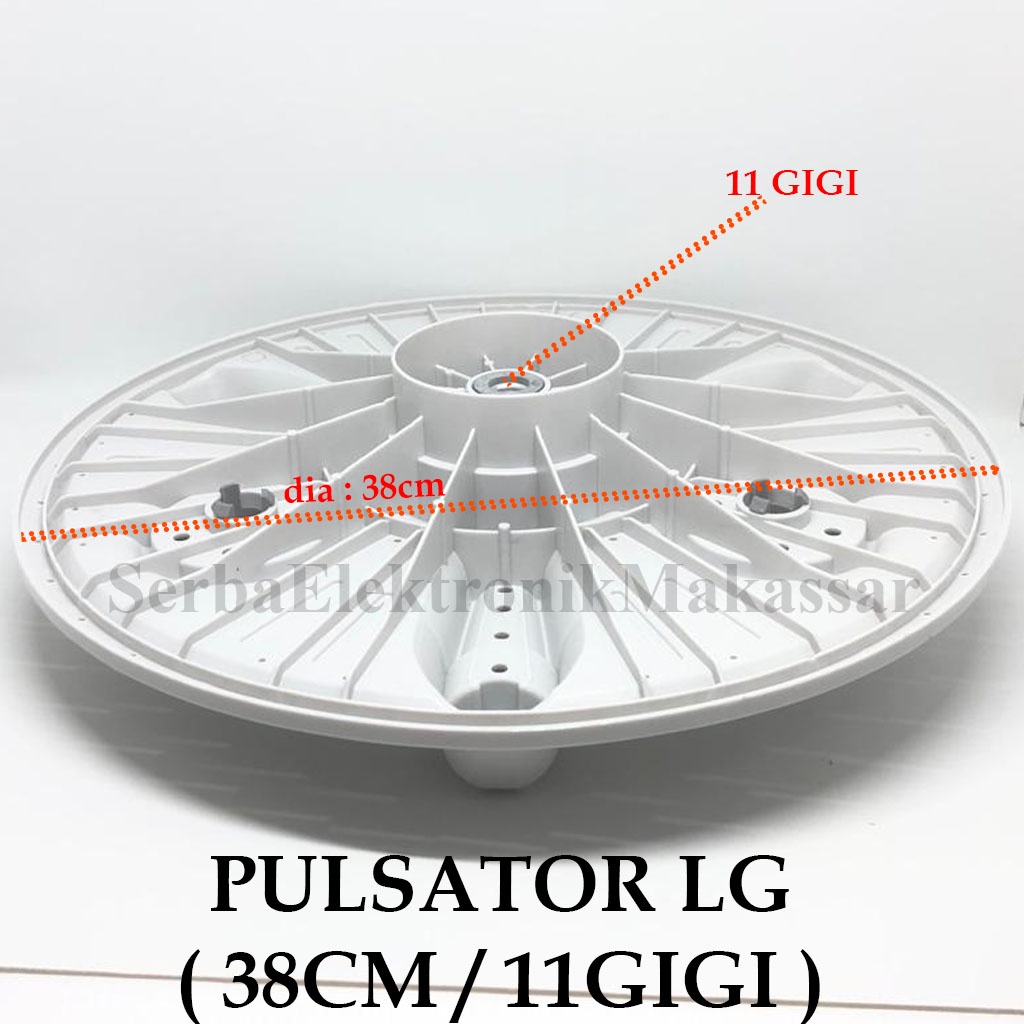 Pulsator Mesin Cuci LG Sosis 11gigi Diameter 38cm 11 Gerigi