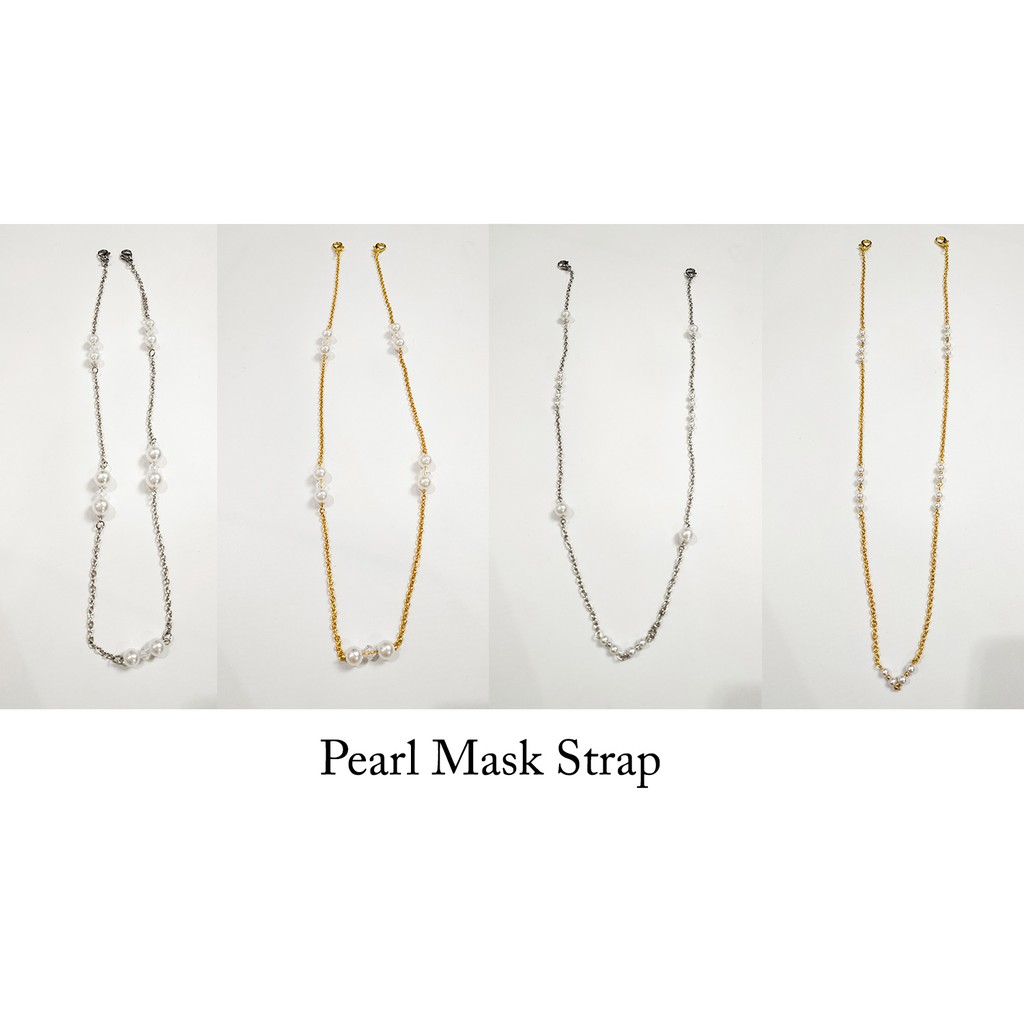 Masker Strap Mutiara / Pearl Mask Strap