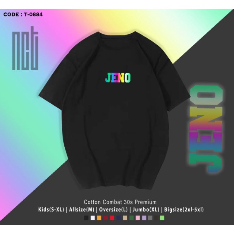 KAOS REFLEKTIF NCT ALL MEMBER/T-SHIRT REFLEKTIF NYALA NCT