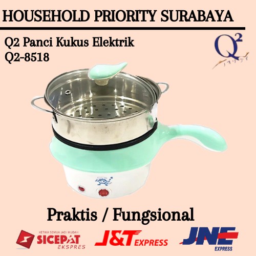 Panci Listrik Panci Kukus Elektrik Kukusan Listrik Q2 8518 / Q2-8518 / Q28518