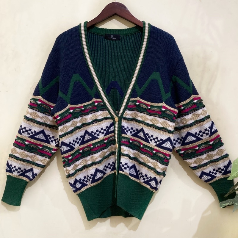 coogi/vintage sweater /cardigan coogi/cardigan pattern/cardigan vintage/cardigan ala coogi bbo