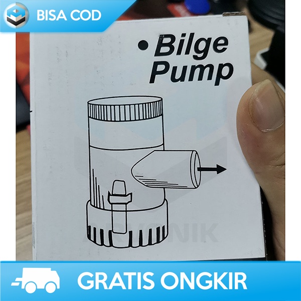 POMPA AIR BERTEKANAN TINGGI SUNSUN SUBMERSIBLE BILGE PUMP 12V 1100gph