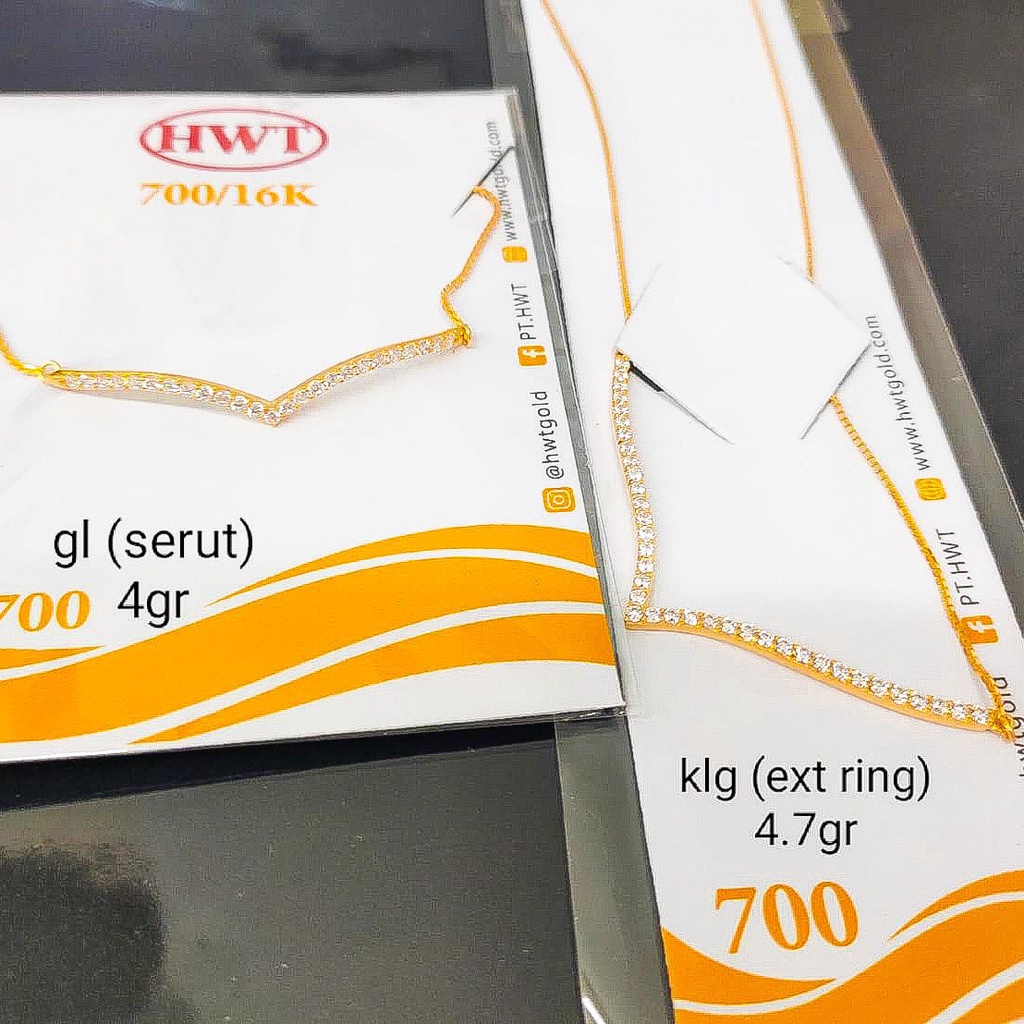 Kalung gelang cincin gold putih tangan SERUT anak dan dewasa emas asli kadar 700 70 16k 750 75 17k V adjustable whitegold baris mewah like diamond aurel fuji mahkota italy rantai tiger padat elegan classy 4 gram gr terbaru gold kuning putih
