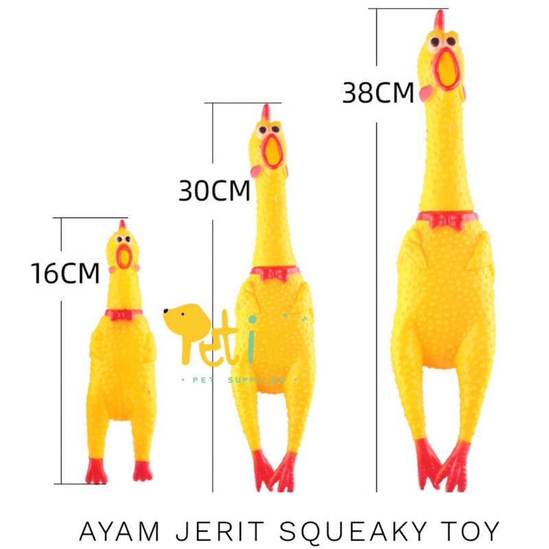 Ayam jerit squeaky toy