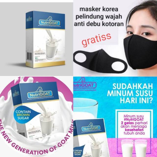 

NutriGOAT PAHE SUSU KAMBING /2 box + free MASKER KN95