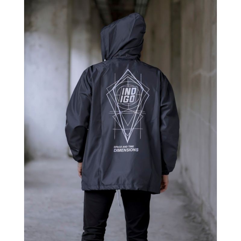 JAKET OUTDOOR PARASUT INDIGO ORIGINAL