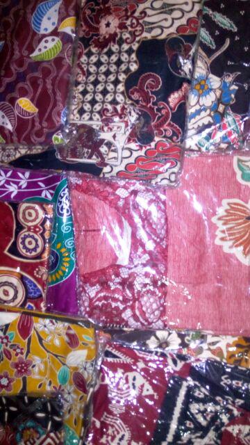 Gamis Batik Garis Kotak. Katun Stretd. All Size Fit To Ld 95