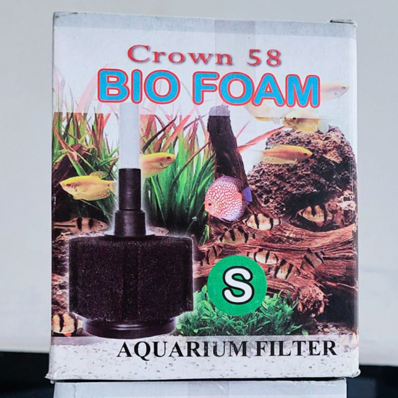 Biosponge BioFoam Size S. Filter Penyaring Kotoran Aquarium CROWN 58