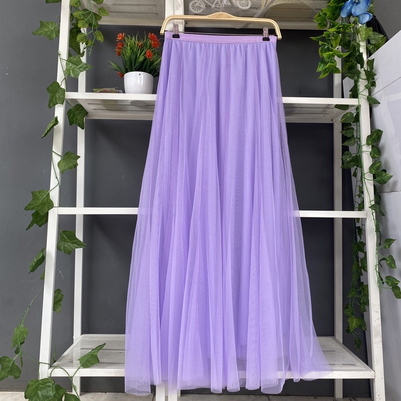 youngmoodis pelangi rok tutu 3 lapis full furing tile halus ori import