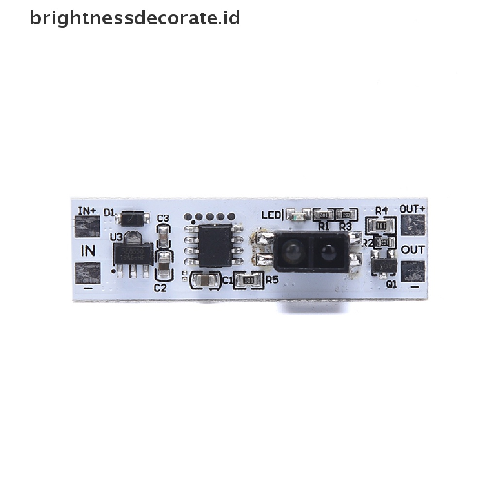 Modul Sensor Scan Tangan 5v 12v 24v Jarak Pendek Dengan Lampu Led