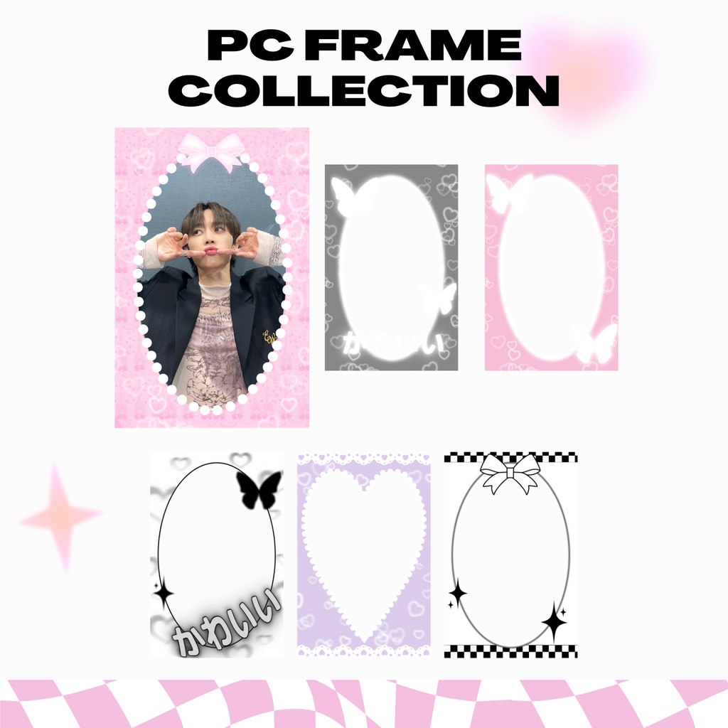 photocard frame - deco pc polaroid kpop anime