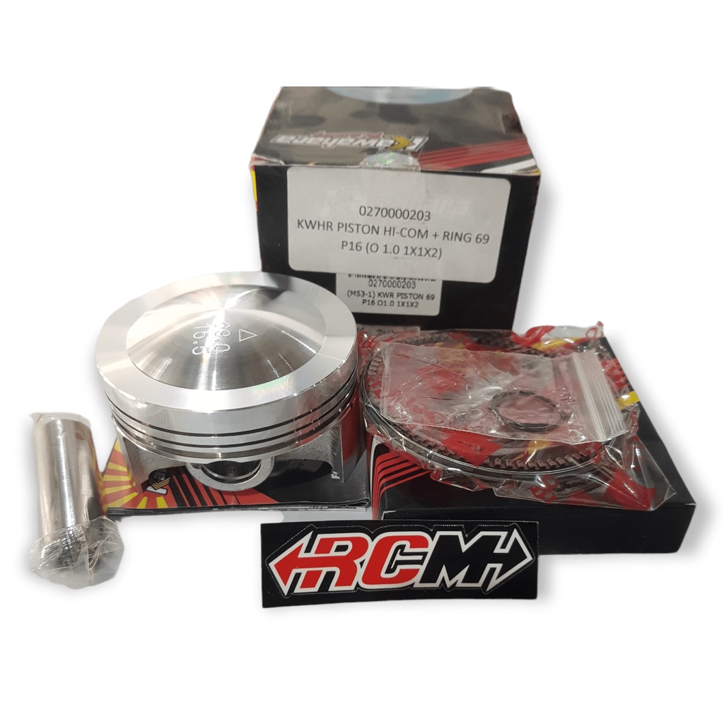 RING PISTON HI-COM HICOM SEHER SEKER KIT SET PIN PEN 16 P16 UK 69MM 69 MM ORI ORIGINAL KAWAHARA ASLI