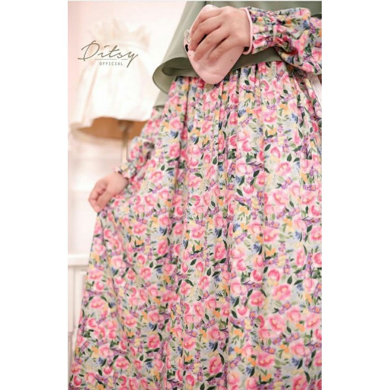 Ditsy Maret 2021 Serein Green S, M