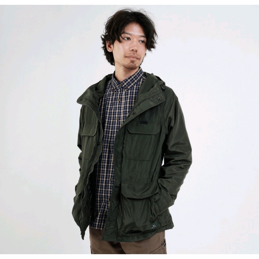 Jaket Parka Pria Original MGEE 3451C Outdoor Jacket Parka 009 Green dan Yellow